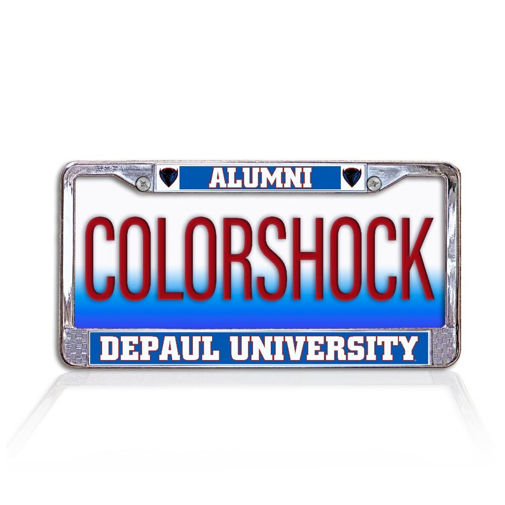 DePaul University Alumni Metal License Plate Frame (Officially Licensed Product)